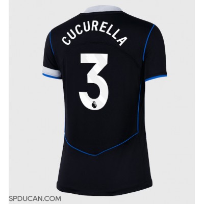 Zenski Nogometni Dres Chelsea Marc Cucurella #3 Rezervni 2025-26 Kratak Rukav Zenski Nogometni Dres Chelsea Marc Cucurella #3 Rezervni 2025-26 Kratak Rukav